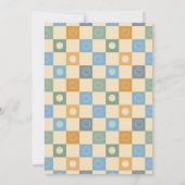 Two Cool Dude Boys Blue 2nd Birthday Invitation Kaart (Achterkant)