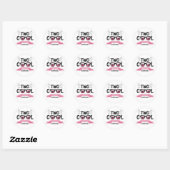 Two Cool Girls 2de verjaardag Ronde Sticker (Vel)