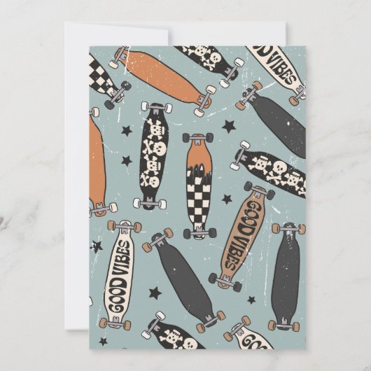 TWO Cool Guy First Birthday | SCHAATS Kaart (Achterkant)