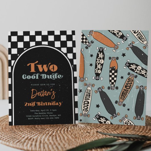 TWO Cool Guy First Birthday | SCHAATS Kaart