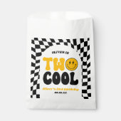 Two Cool Retro Arch Second 2nd Birthday Party Bedankzakje (Voorkant)