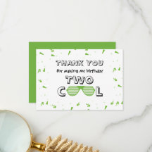 TWO Cool Sunglass 2nd Birthday Party Paper Plates