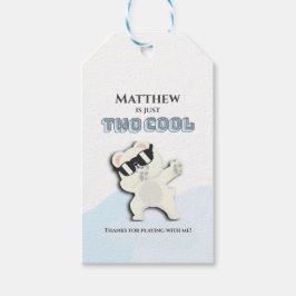 Two Cool Winter Polar Bear dabbing 2nd bday Cadeaulabel