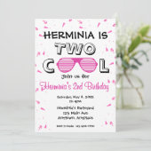 TWO Cool Zonnebril 2de Verjaardagsfeestje Kaart (Staand voorkant)