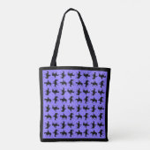 Two Cowboys on Horseback Silhouettes - Periwinkle Tote Bag (Achterkant)