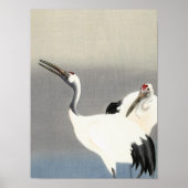 Two Cranes, 1900-1930 by Ohara Koson Poster (Voorkant)