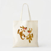 Two Cute Bouncy Cartoon Kangaroos Tote Bag (Voorkant)