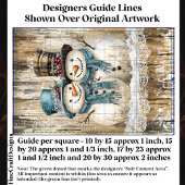 Two Cute Country Christmas Snowmen DY9R Decoupage Tissuepapier