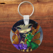 "Two Cute Dragonlings"-Sleutelhanger Sleutelhanger (Voorkant)