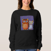 Two cute Owls Premium Trui (Voorkant)