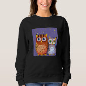 Two cute Owls Trui (Voorkant)
