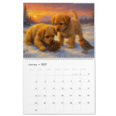 Two Cute Puppies Calendar Kalender (Jan 2027)