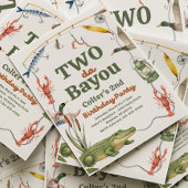 Two Da Bayou Birthday Invitation Kaart