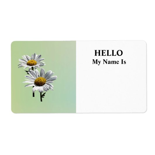 Two Daisies in Sunshine Etiket (Voorkant)