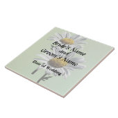 Two Daisies in Sunshine Wedding Products Tegeltje (Zijkant)