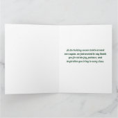 Two Dance Teachers Twirling Thankful Christmas Kaart (Binnen)