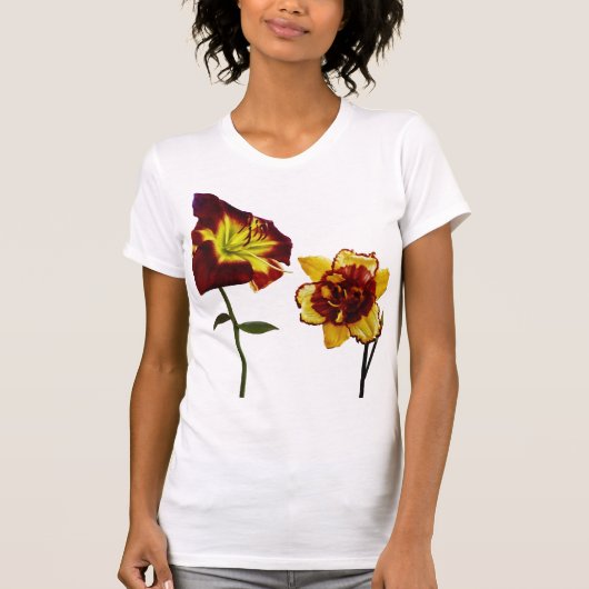 Two Daylilies having a Chat T-shirt (Voorkant)
