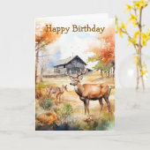 Two Deer Kaart (Gele Bloem)