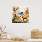 Two Deer Poster (Keuken)