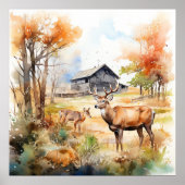 Two Deer Poster (Voorkant)