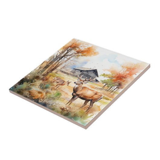 Two Deer Tegeltje (Zijkant)