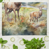 Two Deer Theedoek (Gevouwen)