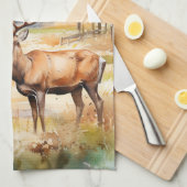 Two Deer Theedoek (Quarter Fold)