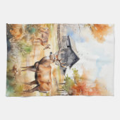 Two Deer Theedoek (Horizontaal)