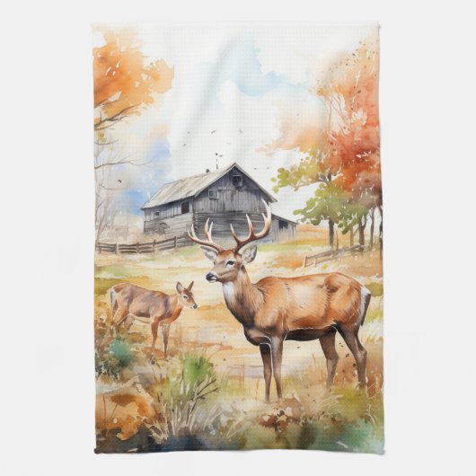 Two Deer Theedoek (Verticaal)