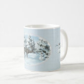 Two Deers en een Snowman iPad Air Cover Koffiemok (Voorkant rechts)