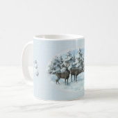 Two Deers en een Snowman iPad Air Cover Koffiemok (Voorkant links)