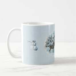 Two Deers en een Snowman iPad Air Cover Koffiemok