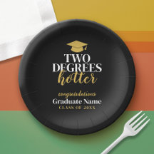 Two Degrees Hotter - Naam - Zwart Goud Afstuderen