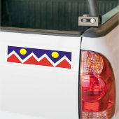 TWO Denver, Colorado Flag Bumpersticker (Op Truck)