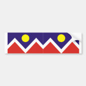 TWO Denver, Colorado Flag Bumpersticker (Voorkant)