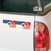 TWO Detroit Flag Bumpersticker (Op Truck)