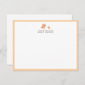 Two Dinosaurs Nursery Note Card Notitiekaartje (Voorkant / Achterkant)