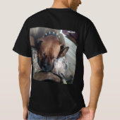 Two Dogs Cuddling Peacefully T-shirt (Achterkant)