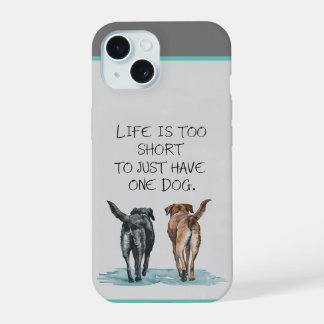Two Dogs  iPhone 15 Case