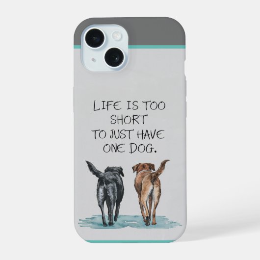 Two Dogs  iPhone 15 Case (Achterkant)