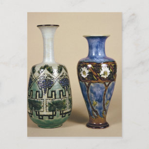 Two Doulton vases by Eliza Simmance, c.1880 Briefkaart