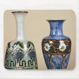 Two Doulton vases by Eliza Simmance, c.1880 Muismat