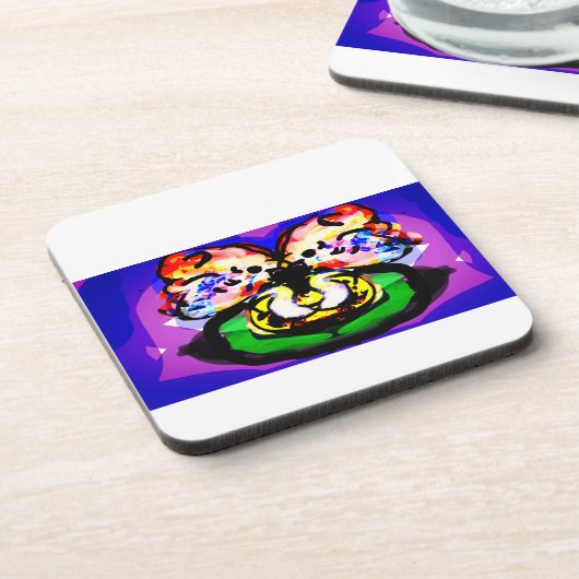 Two Doves spring Bier Onderzetter (Linkerzijde)