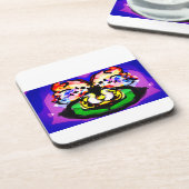 Two Doves spring Bier Onderzetter (Linkerzijde)