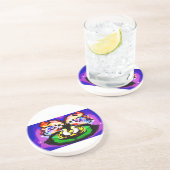 Two Doves spring Zandsteen Onderzetter (Zijkant)