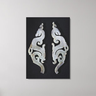 Two Dragons, c.475-221 BC Canvas Afdruk