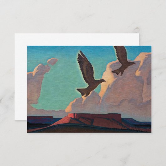 Two Eagles van Maynard Dixon Bedankkaart (Voorkant / Achterkant)