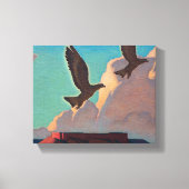 Two Eagles van Maynard Dixon Canvas Afdruk (Voorkant)