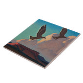 Two Eagles van Maynard Dixon Tegeltje (Zijkant)
