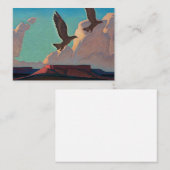 Two Eagles van Maynard Dixon Visitekaartje (Voorkant / Achterkant)